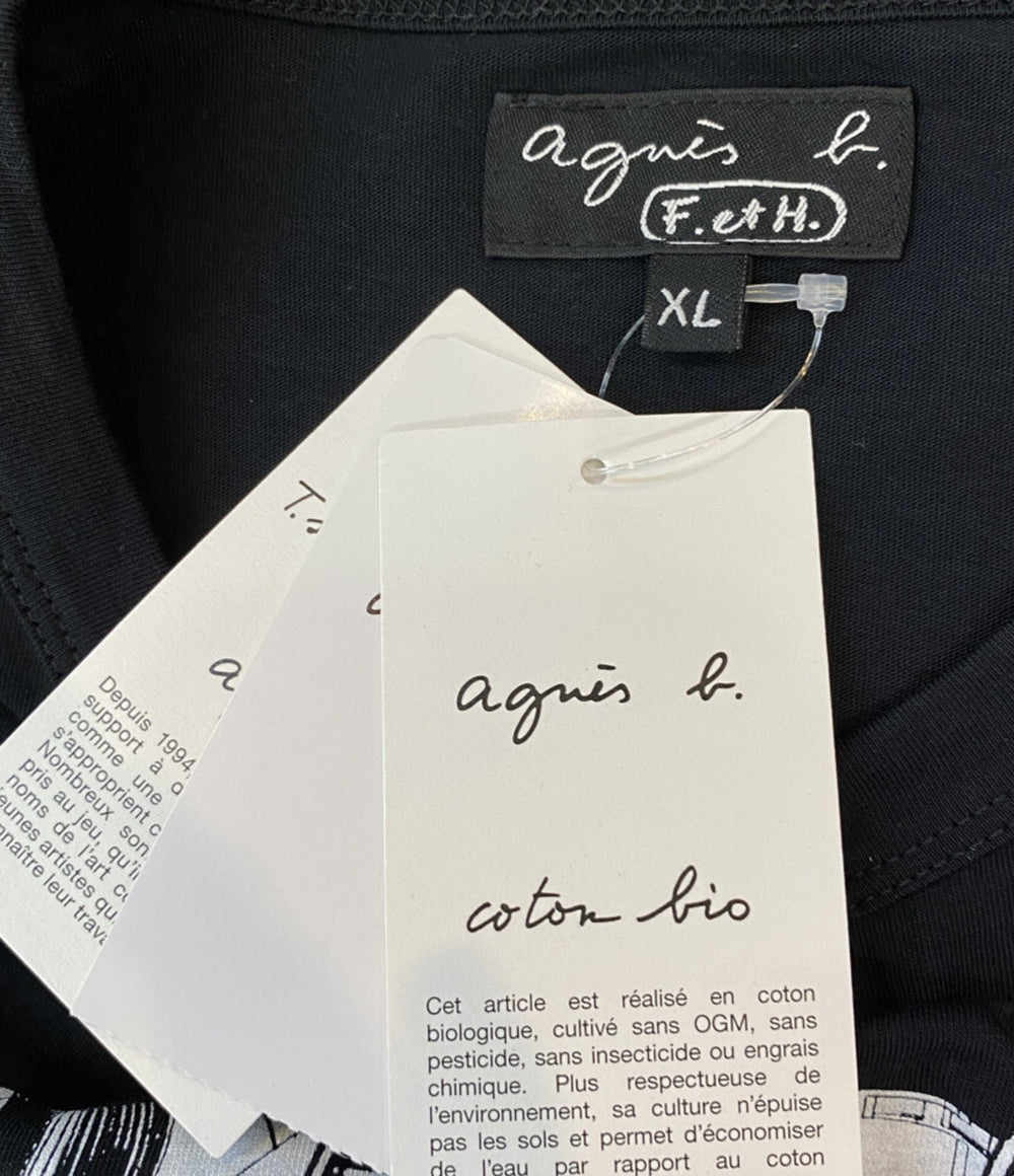美品 Agnes b×横山裕一 ヨコヤマユウイチ 半袖Ｔシャツ ザザザザザ展 メンズ SIZE XL アニエスベー