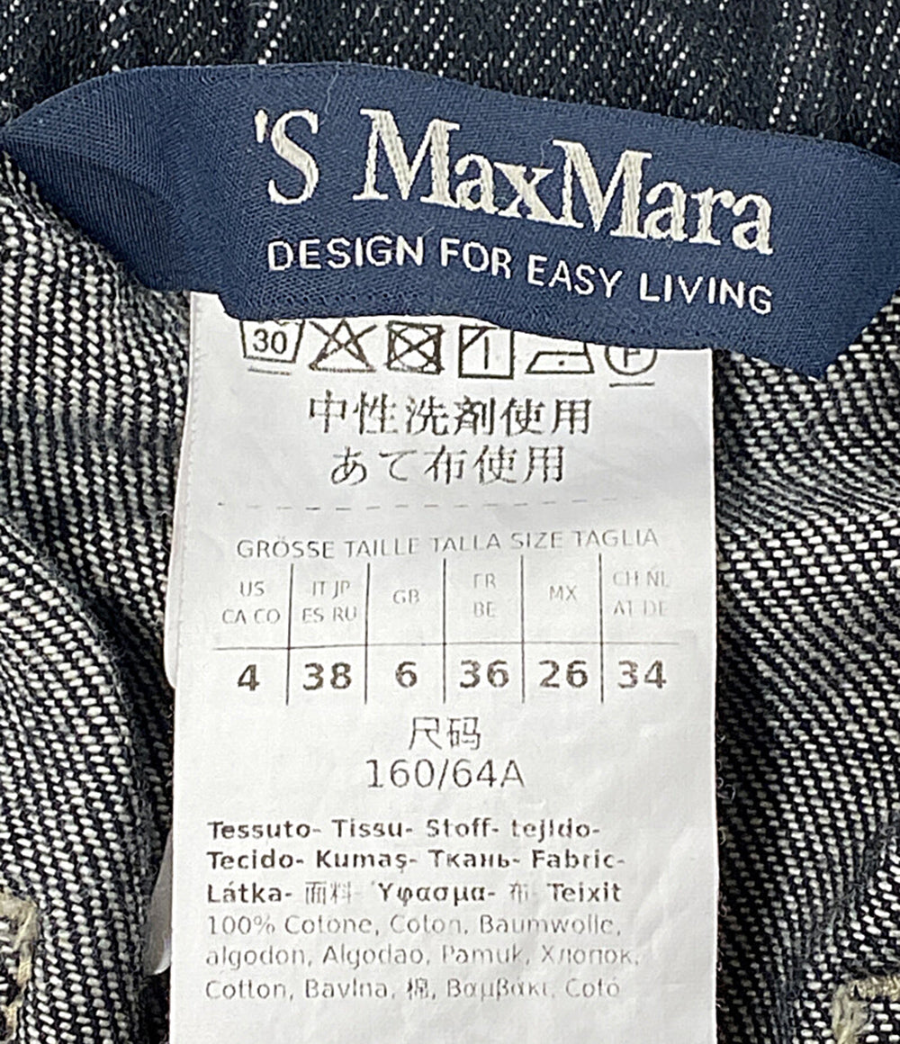S MAX MARA デニムパンツ ブラック 24291391236 レディース SIZE 38 エスマックスマーラ