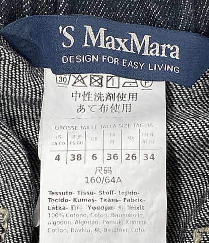 S MAX MARA デニムパンツ ブラック 24291391236 レディース SIZE 38 エスマックスマーラ