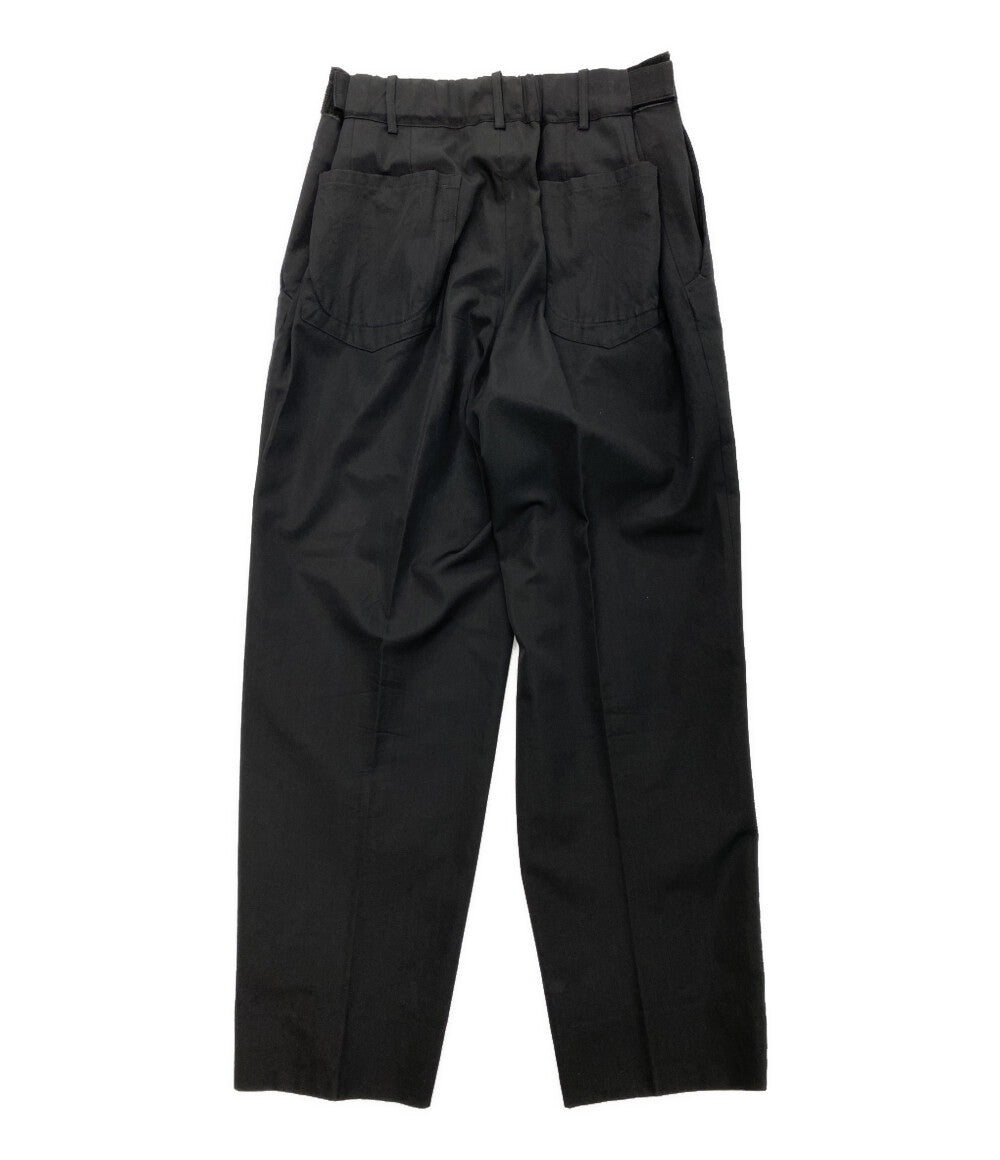 YOHJI YAMAMOTO POUR HOMME スラックスパンツ ブラック HE-P47-981