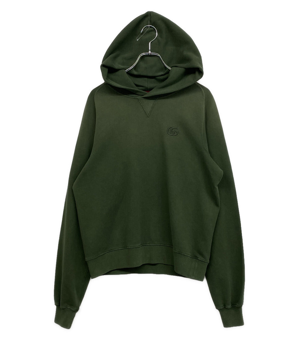 じty、超特価！GUCCI オリーブグリーン パーカー GUCCI スウェットパーカー コットンジャージー グリーン メンズ SIZE