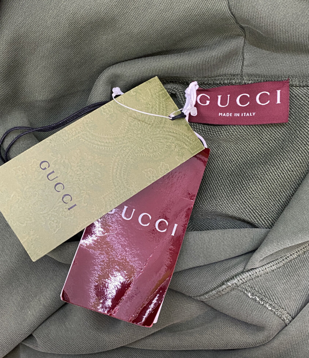 GUCCI スウェットパーカー コットンジャージー グリーン メンズ SIZE XS グッチ