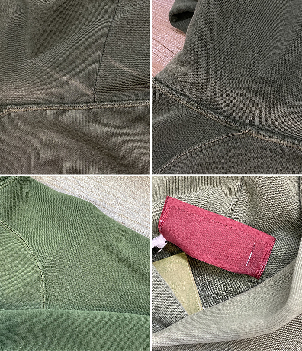 GUCCI スウェットパーカー コットンジャージー グリーン メンズ SIZE XS グッチ