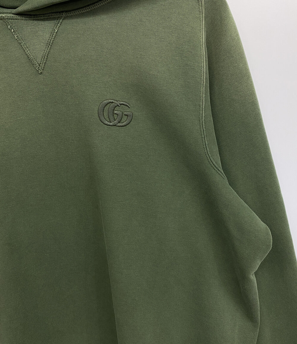 GUCCI スウェットパーカー コットンジャージー グリーン メンズ SIZE