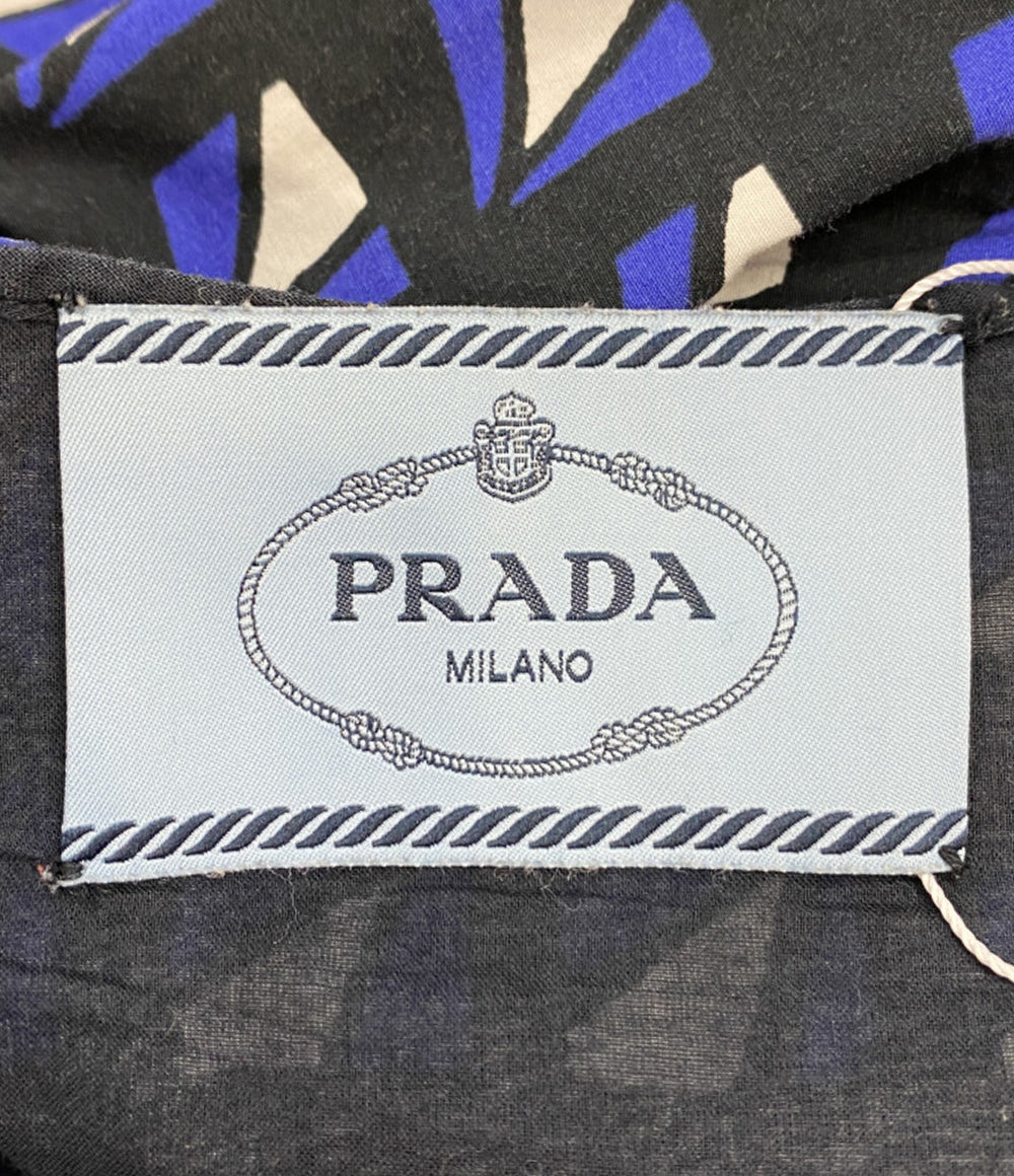 PRADA P340P 総柄ノースリーブワンピース レディース SIZE 36 プラダ
