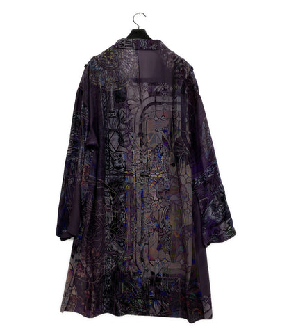 YOHJI YAMAMOTO シルクコート 総柄 look10 2026ss HK-J47-443 メンズ SIZE 2 ヨウジヤマモト