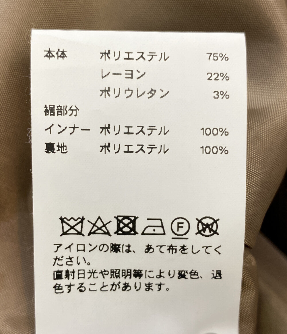 MAISON SPECIAL バルーンチュニック ブラウン チェック 21242315210 レディース SIZE F メゾンスペシャル