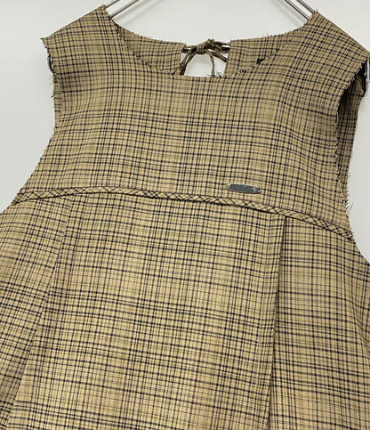 MAISON SPECIAL バルーンチュニック ブラウン チェック 21242315210 レディース SIZE F メゾンスペシャル