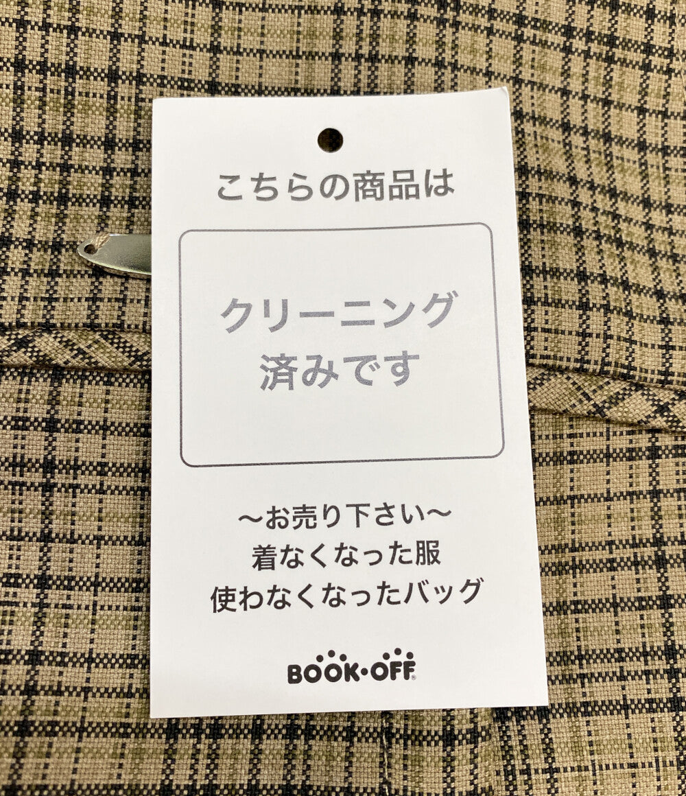 MAISON SPECIAL バルーンチュニック ブラウン チェック 21242315210 レディース SIZE F メゾンスペシャル
