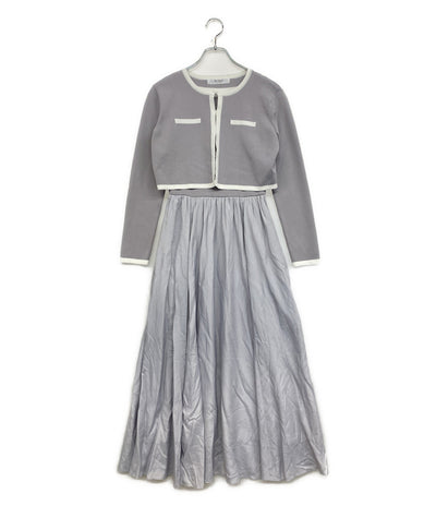 Her lip to バイカラーニットドレスセット カーディガン ワンピース 25SS 1251205077 レディース SIZE S ハーリップトゥ