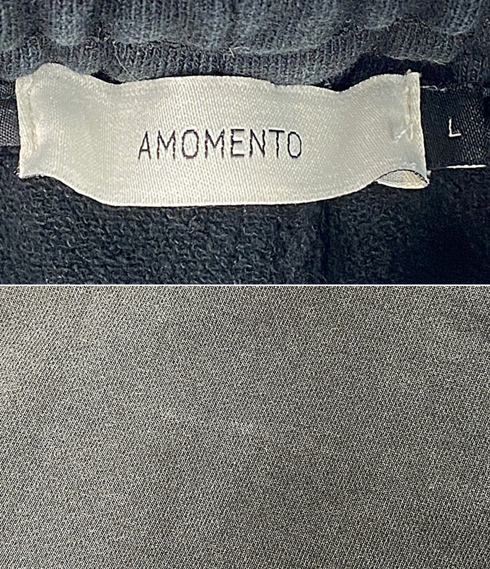 AMOMENT パンツ ADAM ET ROPE別注 コットン ブラック GKS-55020-B メンズ SIZE L アモーメント