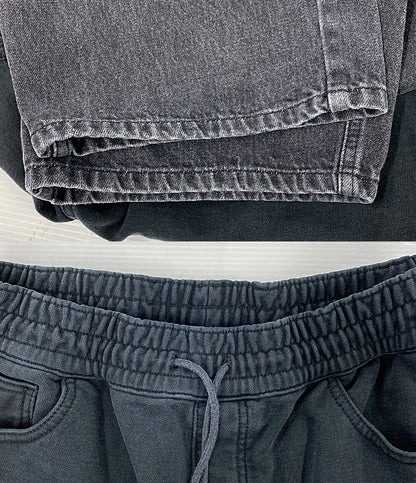 AMOMENT パンツ ADAM ET ROPE別注 コットン ブラック GKS-55020-B メンズ SIZE L アモーメント
