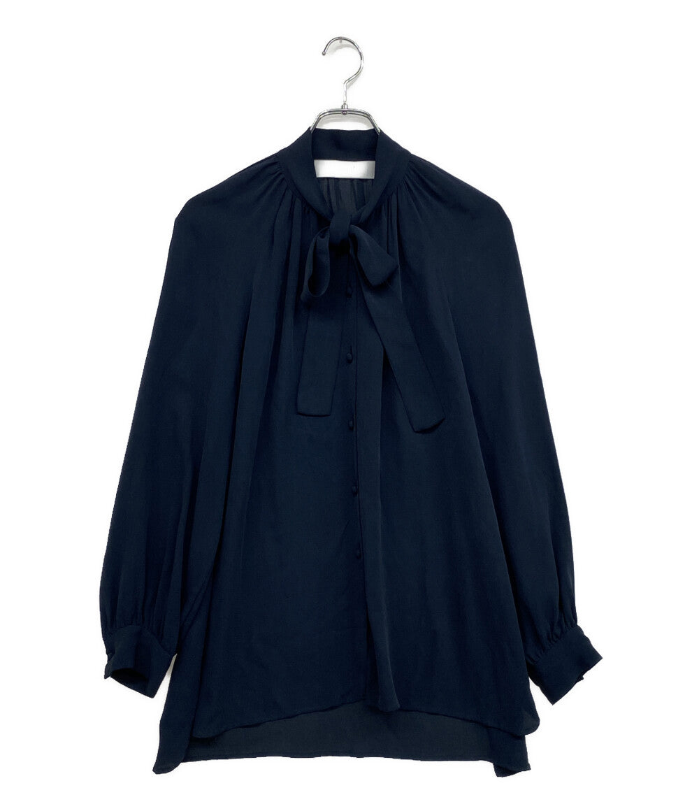 Saqui サキ ボウタイブラウス 長袖 シルク 23AW14 レディース SIZE 36