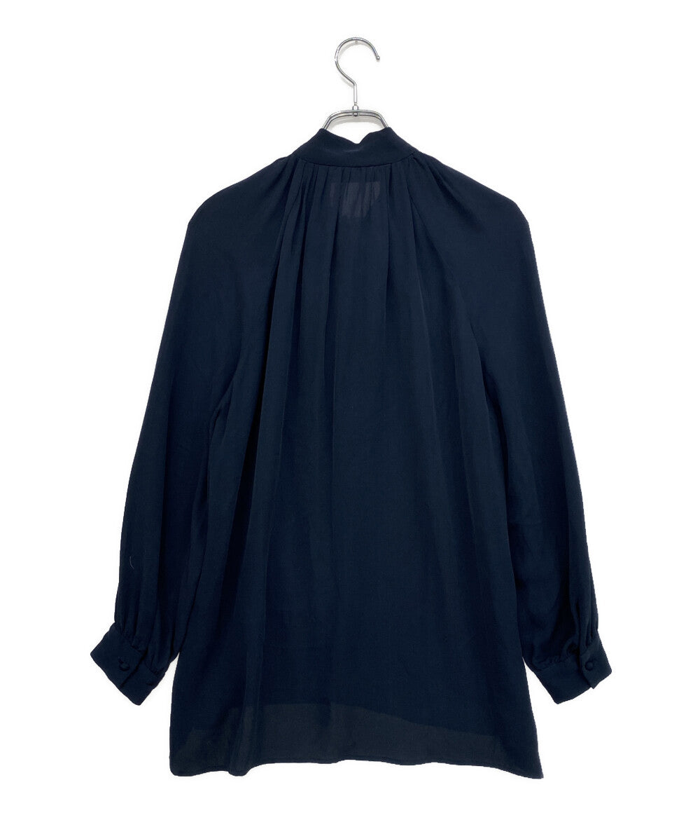 Saqui サキ ボウタイブラウス 長袖 シルク 23AW14 レディース SIZE 36