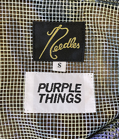 美品 NEEDLES PURPLE THINGS パープルシングス ベスト BDUVEST-Heavyweight Mesh 2023ss MR400 メンズ SIZE S ニードルズ