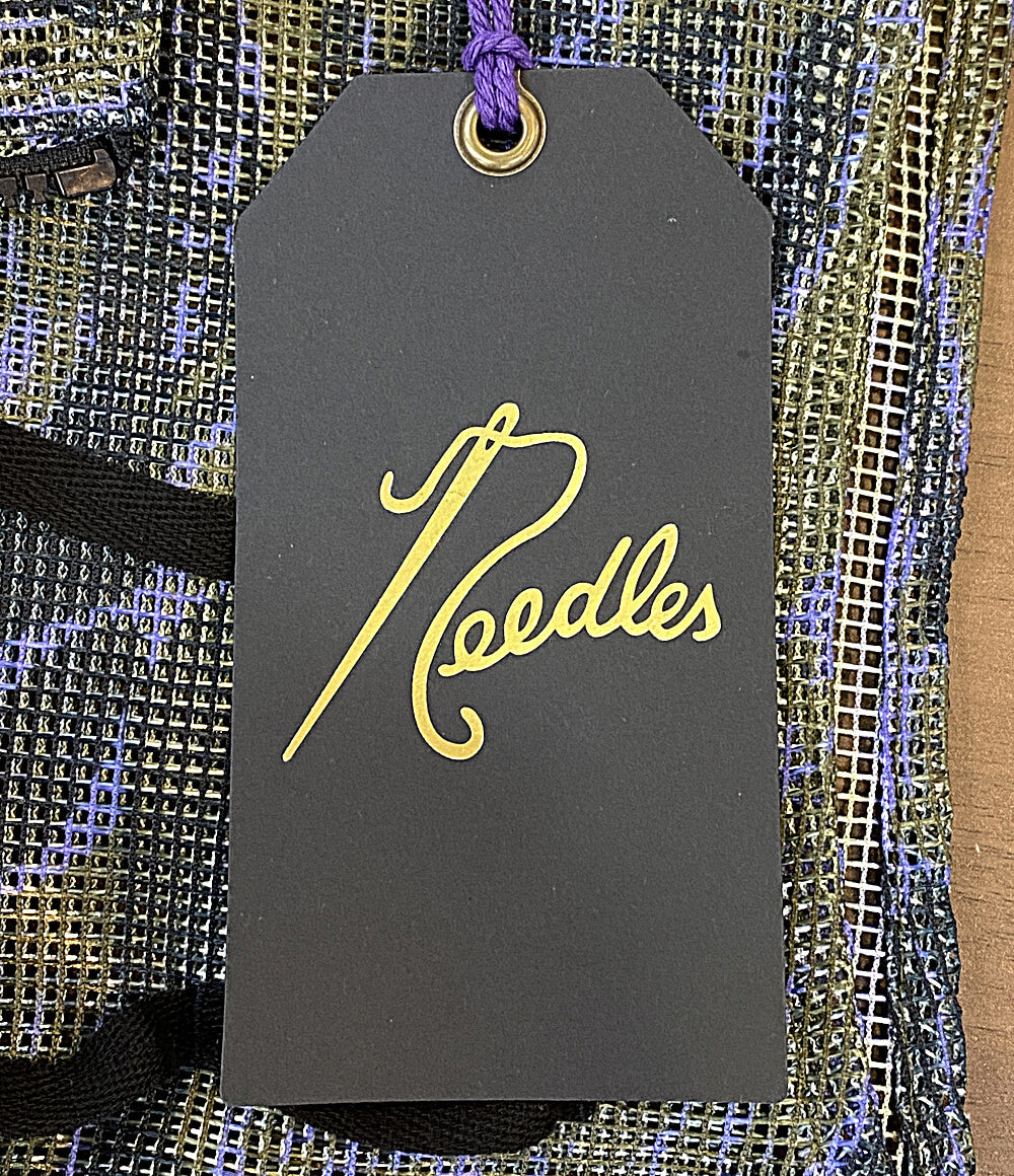 美品 NEEDLES PURPLE THINGS パープルシングス ベスト BDUVEST-Heavyweight Mesh 2023ss MR400 メンズ SIZE S ニードルズ
