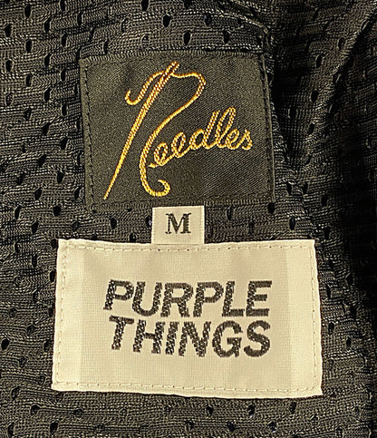 美品 NEEDLES×PURPLE THINGS パープルシングス パンツ H.D. Track Pants 2023ss NR398 メンズ SIZE M ニードルズ