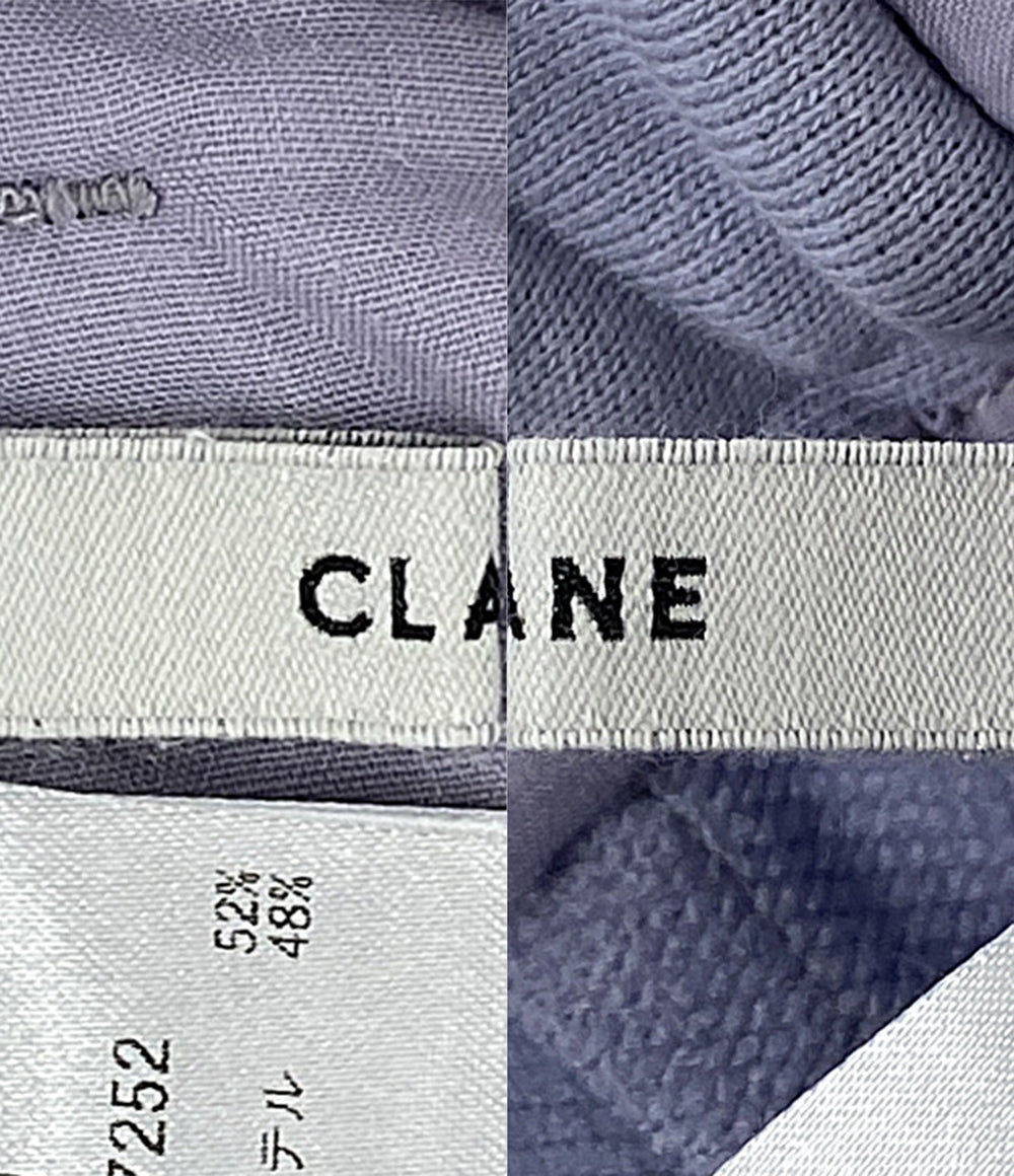 CLANE パンツ TWO TUCK SWEAT PANTS パープル 17110-7252 レディース SIZE 1 クラネ