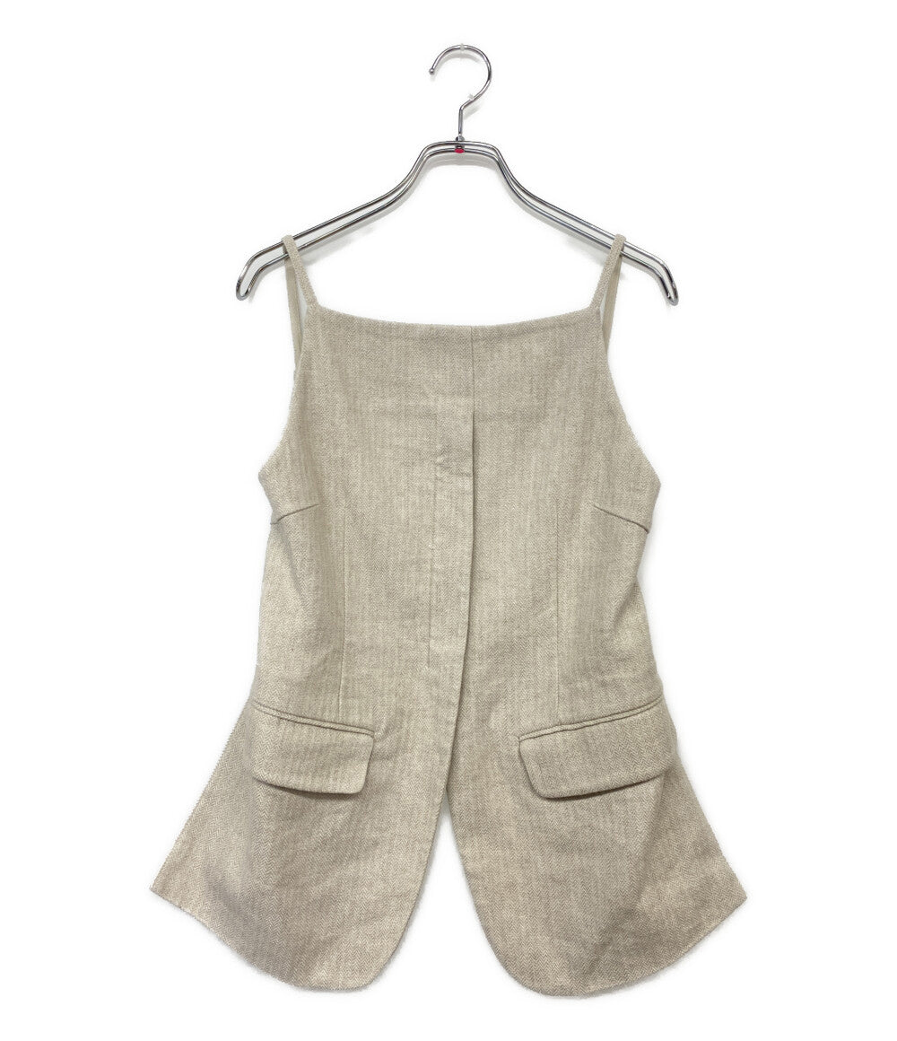 CLANE エプロンビスチェ アイボリー 16122-4232 レディース SIZE 1 クラネ