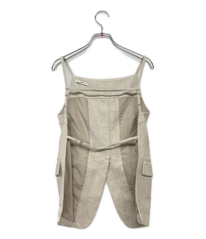 CLANE エプロンビスチェ アイボリー 16122-4232 レディース SIZE 1 クラネ