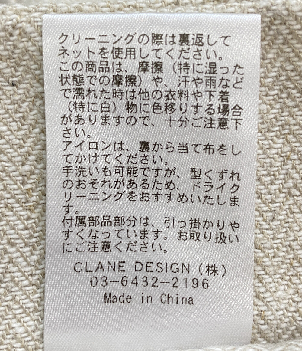 CLANE エプロンビスチェ アイボリー 16122-4232 レディース SIZE 1 クラネ