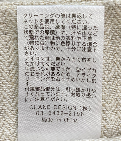 CLANE エプロンビスチェ アイボリー 16122-4232 レディース SIZE 1 クラネ