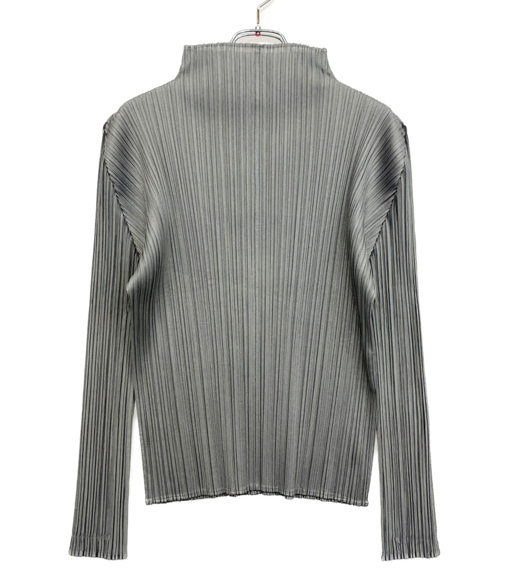 PLEATS PLEASE 長袖シャツ PP55-JK106 グレー レディース SIZE 3