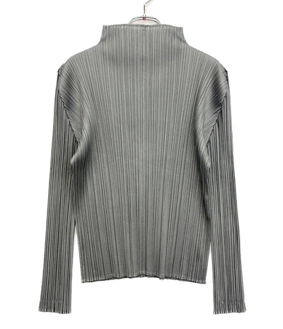 PLEATS PLEASE 長袖シャツ PP55-JK106 グレー レディース SIZE 3 プリーツプリーズ