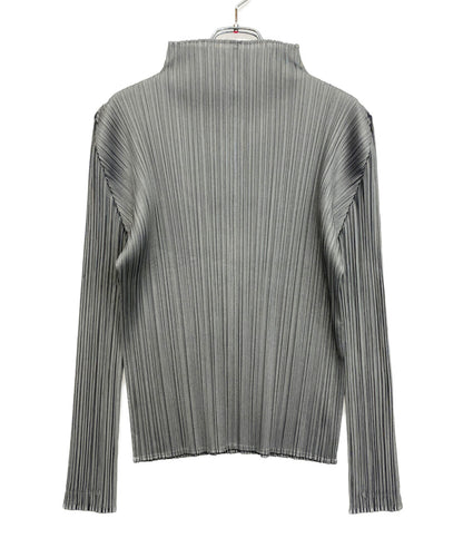 PLEATS PLEASE 長袖シャツ PP55-JK106 グレー レディース SIZE 3 プリーツプリーズ