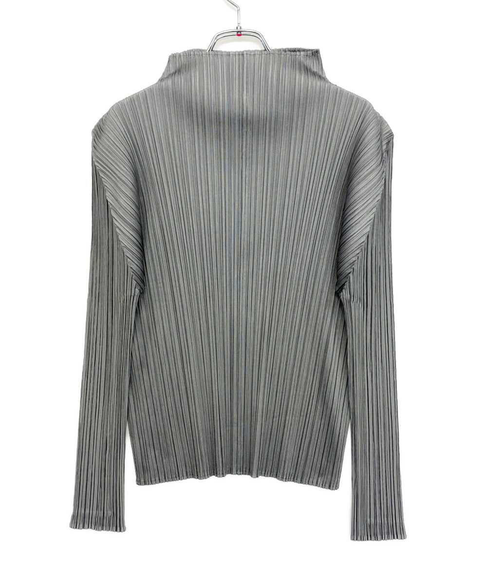 PLEATS PLEASE 長袖シャツ PP55-JK106 グレー レディース SIZE 3