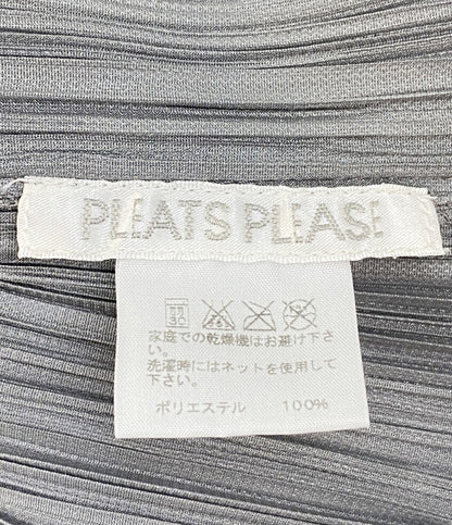 PLEATS PLEASE 長袖シャツ PP55-JK106 グレー レディース SIZE 3 プリーツプリーズ