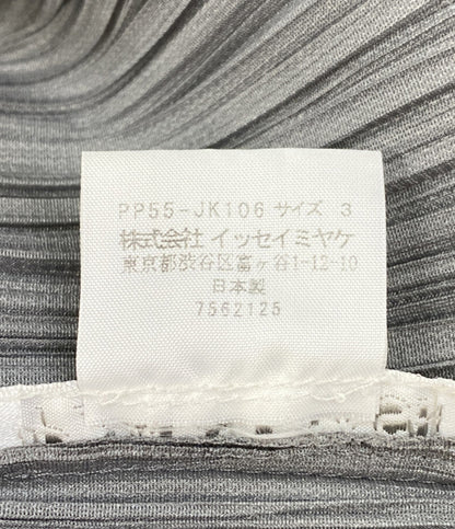 PLEATS PLEASE 長袖シャツ PP55-JK106 グレー レディース SIZE 3 プリーツプリーズ