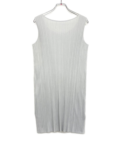 PLEATS PLEASE ノースリーブワンピース PP55-JT104 ライトグレー レディース SIZE 4 プリーツプリーズ