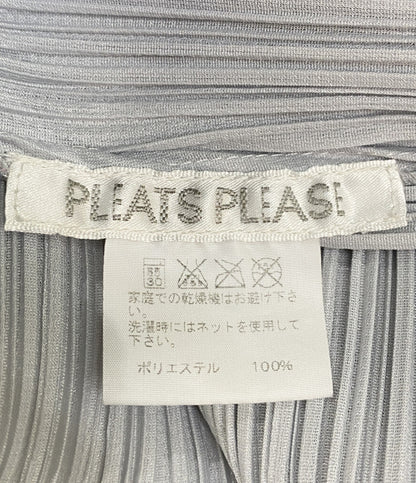 PLEATS PLEASE ノースリーブワンピース PP55-JT104 ライトグレー レディース SIZE 4 プリーツプリーズ