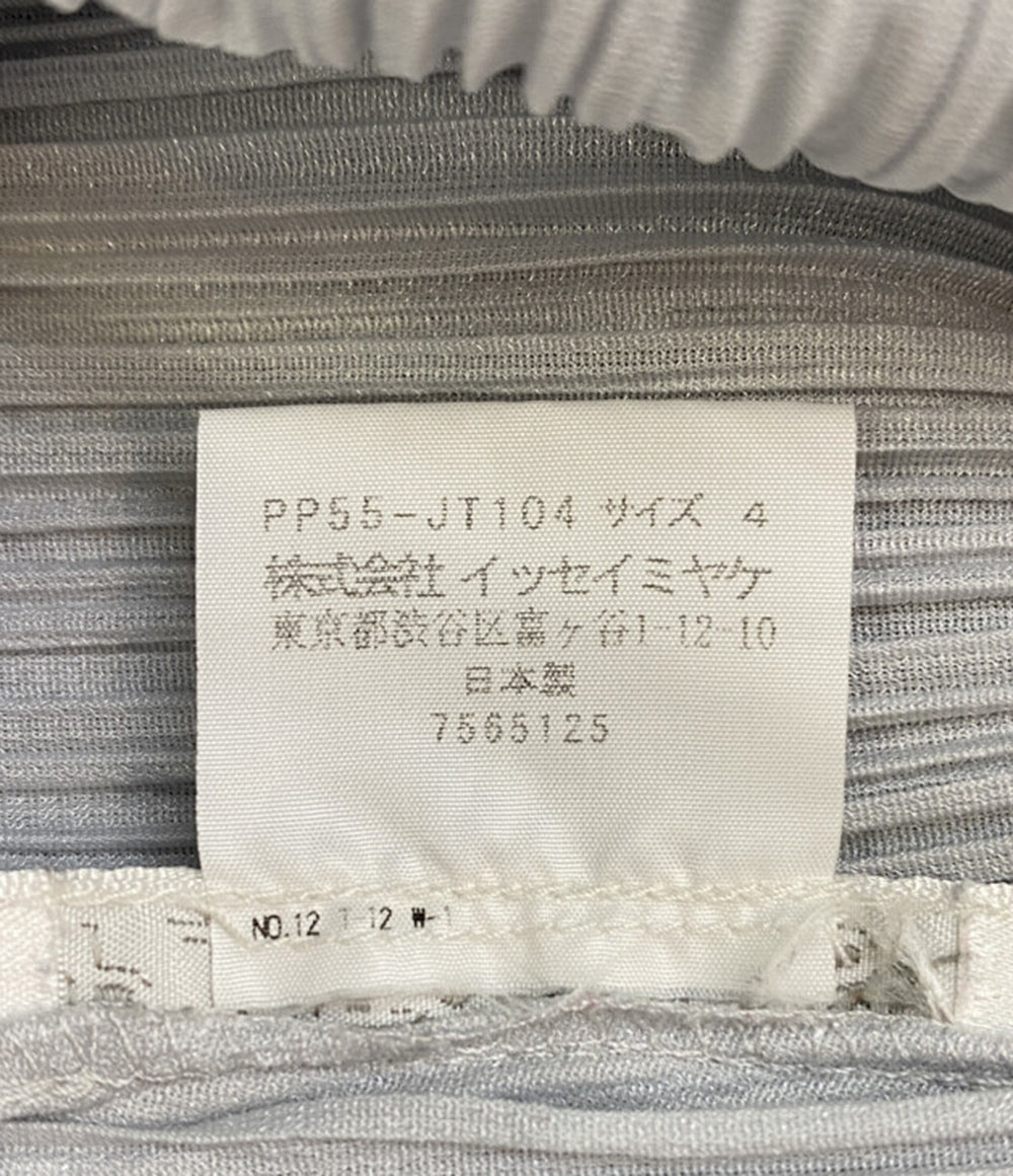 PLEATS PLEASE ノースリーブワンピース PP55-JT104 ライトグレー