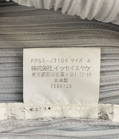 PLEATS PLEASE ノースリーブワンピース PP55-JT104 ライトグレー レディース SIZE 4 プリーツプリーズ