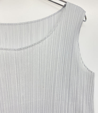 PLEATS PLEASE ノースリーブワンピース PP55-JT104 ライトグレー レディース SIZE 4 プリーツプリーズ