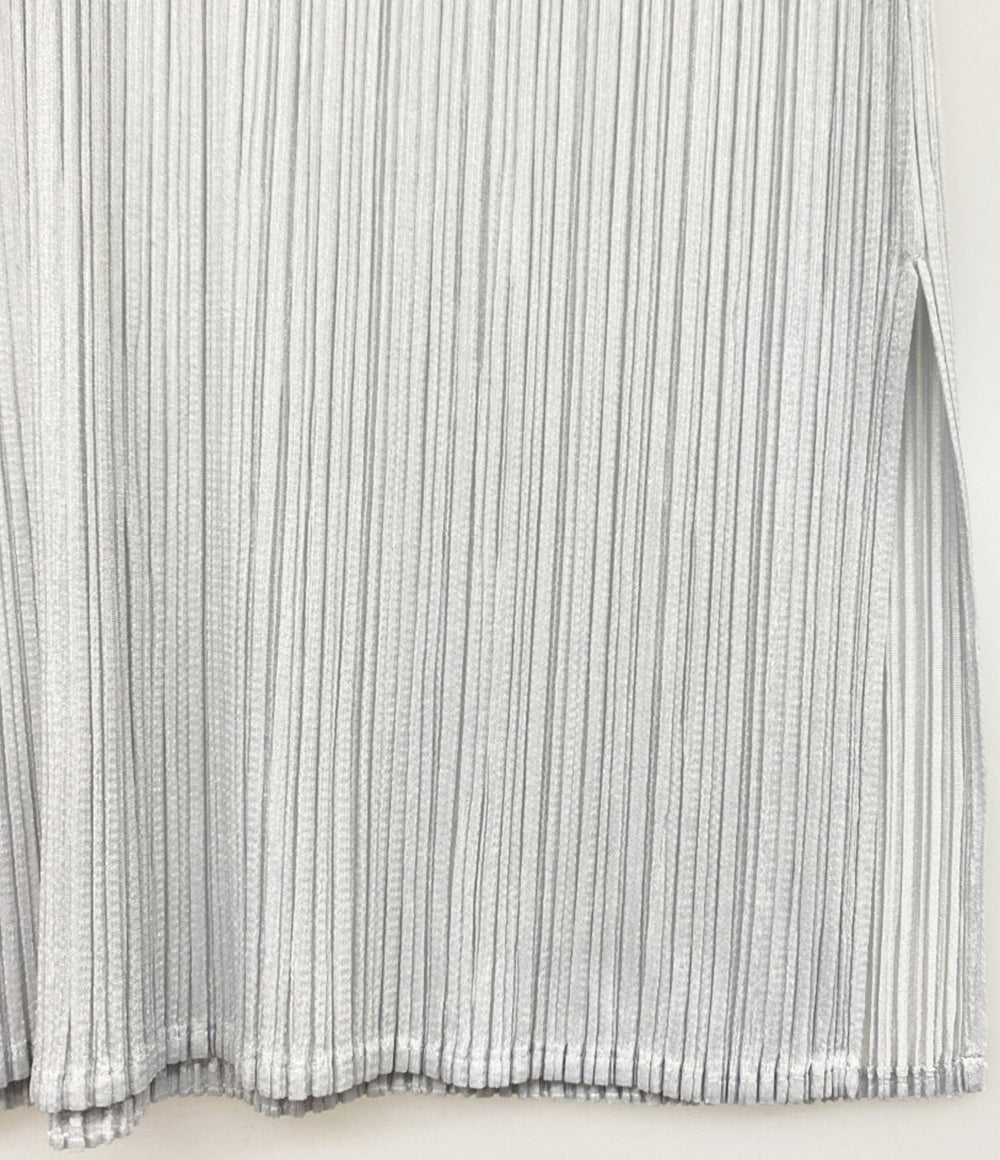 PLEATS PLEASE ノースリーブワンピース PP55-JT104 ライトグレー