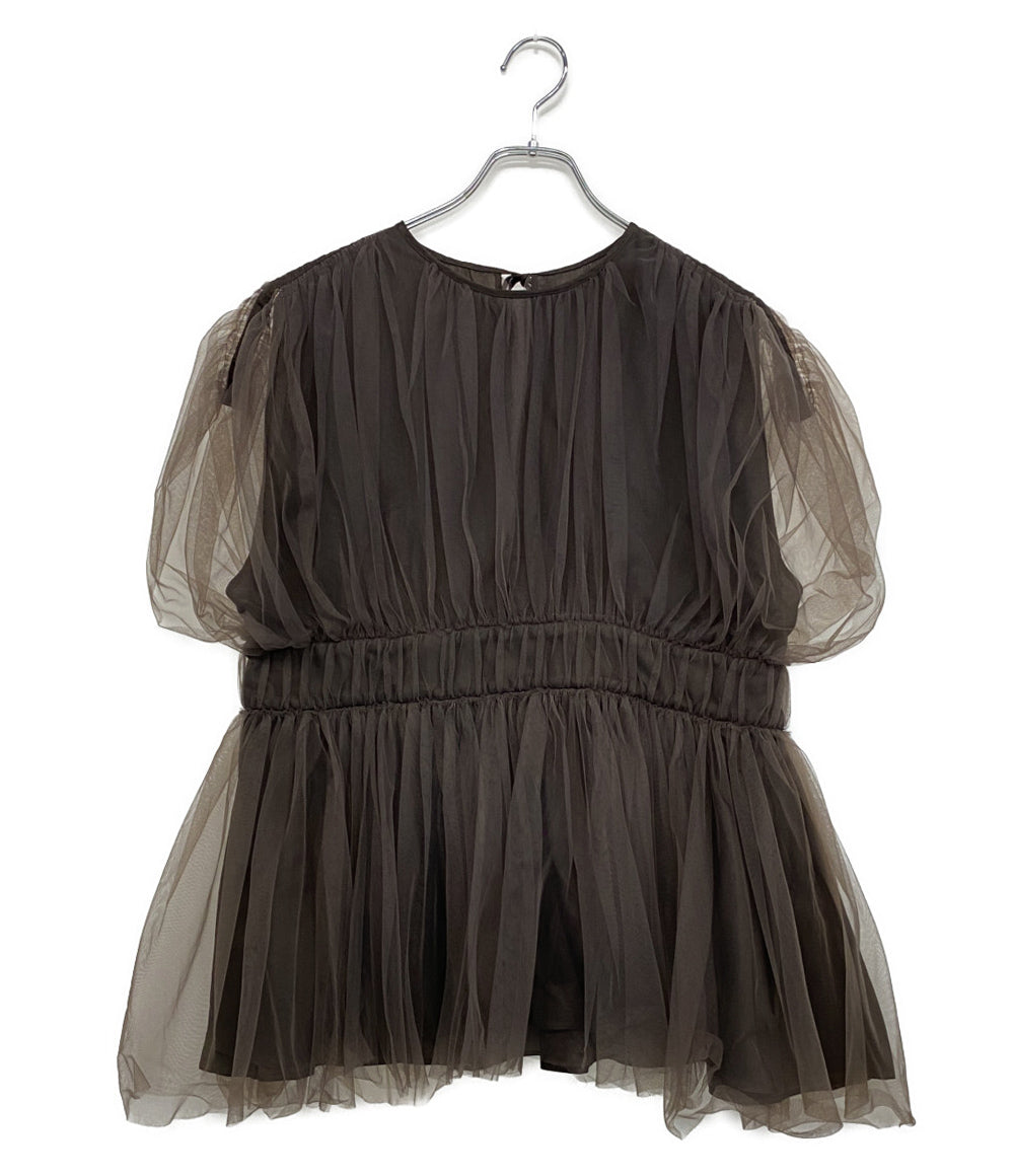 Curensology チュールブラウス 23SS CL306106ER レディース SIZE F カレンソロジー