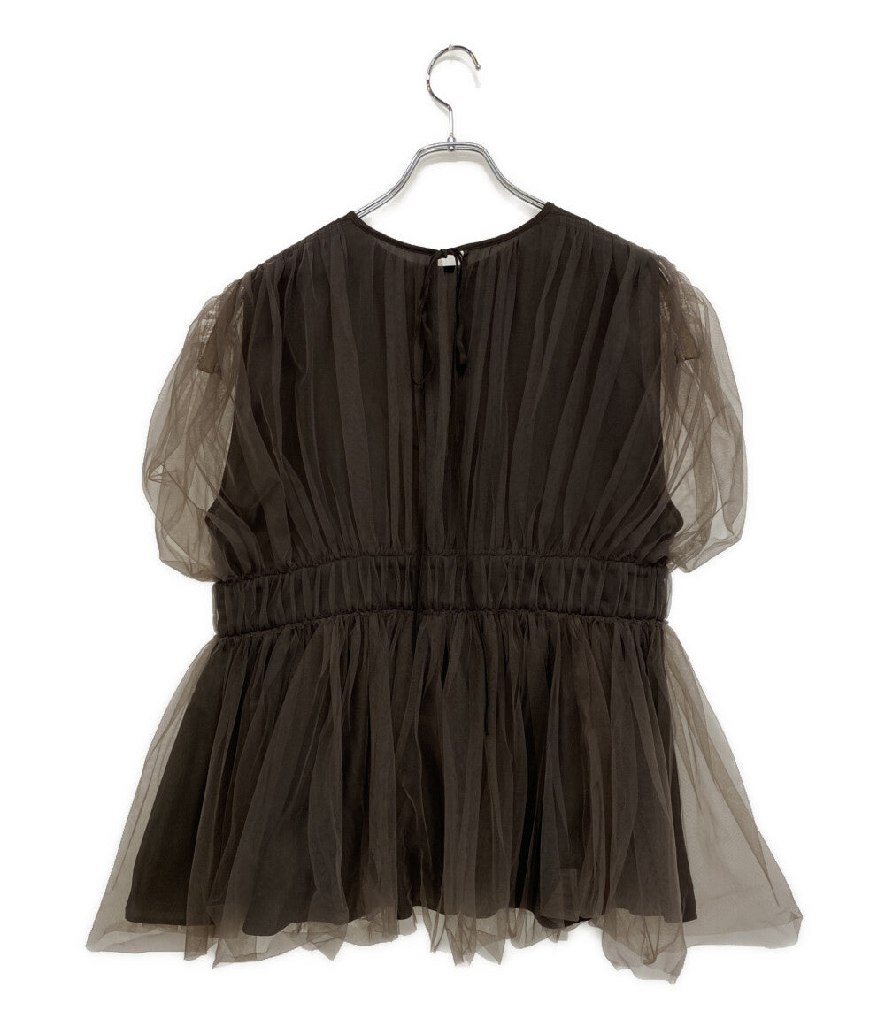 Curensology チュールブラウス 23SS CL306106ER レディース SIZE F カレンソロジー