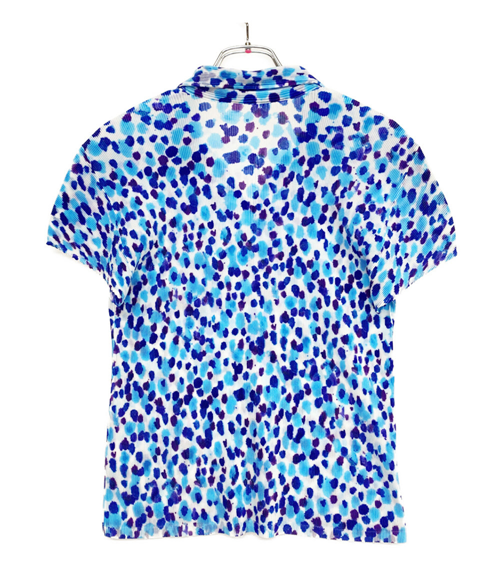 PLEATS PLEASE 半袖Tシャツ 2015 スキッパー ブルー PP51FK383
