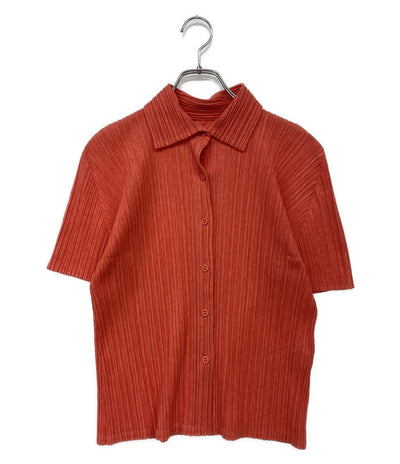 PLEATS PLEASE 半袖シャツ ピンク PP13-JJ571 レディース SIZE 3 プリーツプリーズ