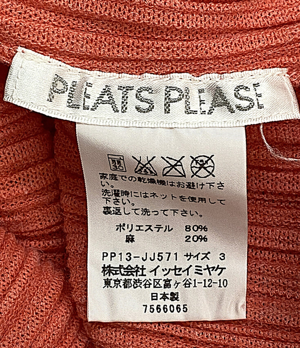 PLEATS PLEASE 半袖シャツ ピンク PP13-JJ571 レディース SIZE 3