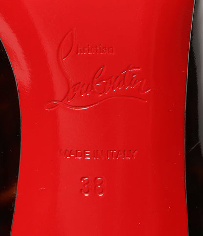 Christian Louboutin サンダル ヒール パテントレザー レディース SIZE 38 クリスチャンルブタン
