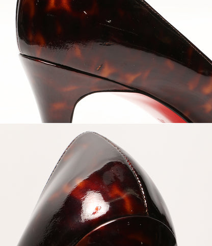 Christian Louboutin サンダル ヒール パテントレザー レディース SIZE 38 クリスチャンルブタン