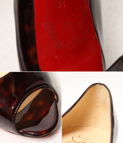 Christian Louboutin サンダル ヒール パテントレザー レディース SIZE 38 クリスチャンルブタン