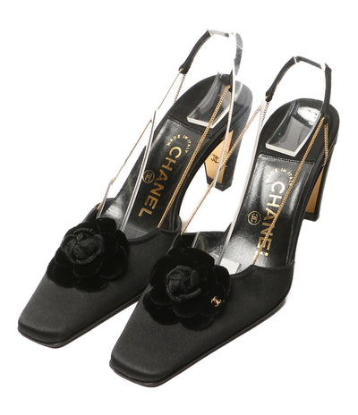 CHANEL パンプス カメリア チェーンパンプス レディース SIZE 36 シャネル