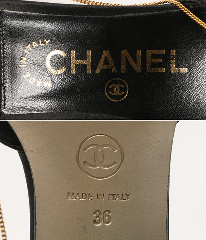 CHANEL パンプス カメリア チェーンパンプス レディース SIZE 36 シャネル