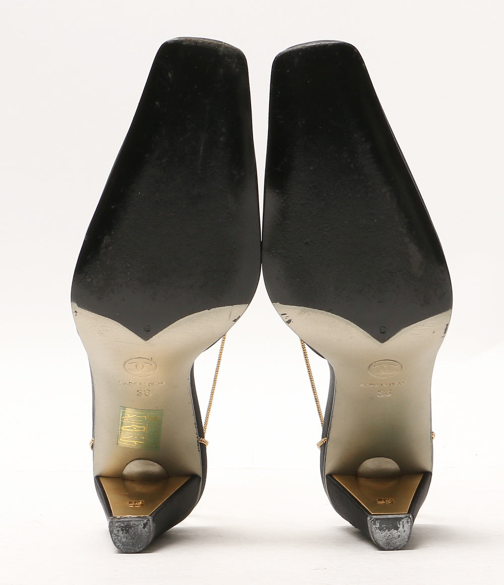 CHANEL パンプス カメリア チェーンパンプス レディース SIZE 36 シャネル