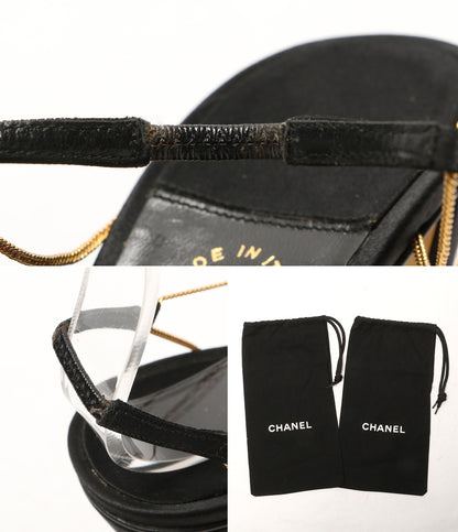 CHANEL パンプス カメリア チェーンパンプス レディース SIZE 36 シャネル